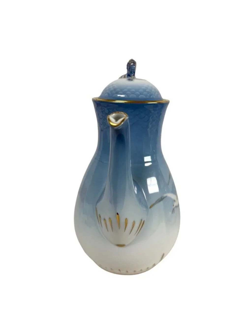 Bing & Grondahl Seagull Denmark 91A Coffee Pot With Lid 9 1/2